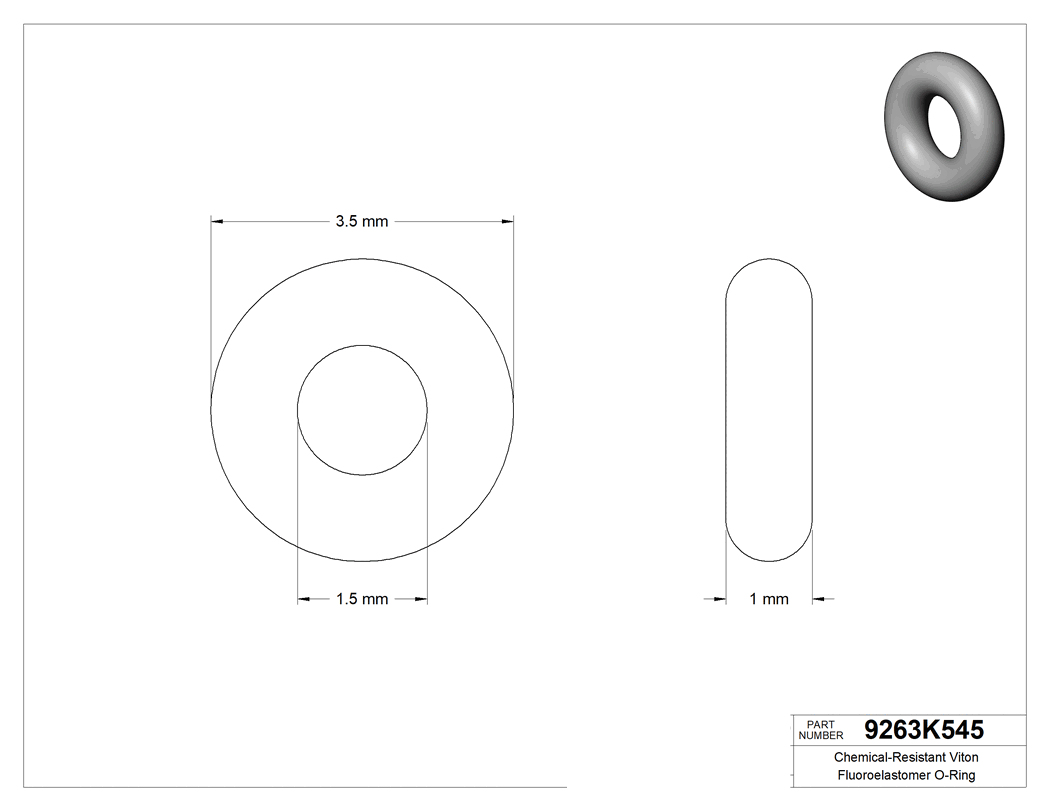 Technical drawing - 9263K545